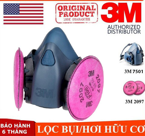 mat na phong doc chong virus 3m 7501 + 2097