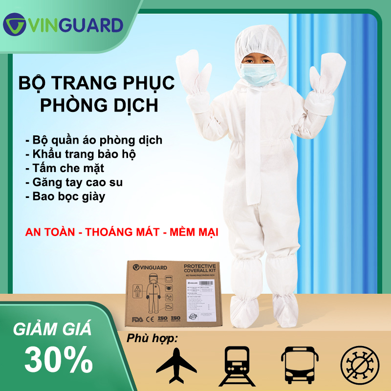 quan ao phong dich tre em 7 mon