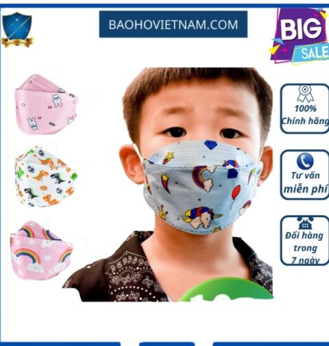 Khẩu trang trẻ em, em bé KF94 Hàn Quốc lọc tới 95% vi khuẩn, 99,9% bụi mịn đạt tiêu chuẩn FFP3 Châu Âu, FDA Hoa Kỳ