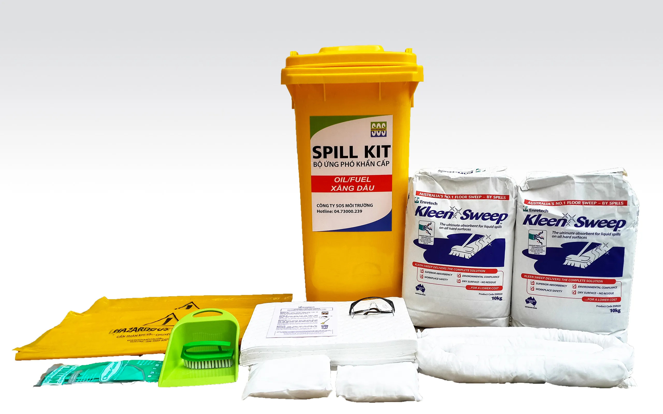 Bộ ứng cứu dầu tràn (Spill Kit 120L)