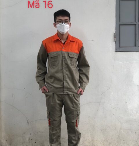 Quần áo lao động M16 vải kaki liên doanh nhập