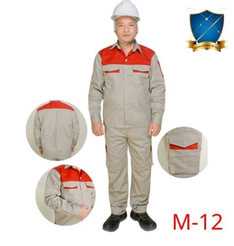 Quần áo bảo hộ M12 vải kaki liên doanh đẹp loại 1