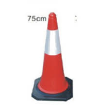Cọc tiêu giao thông chóp nón 001 PE cao 75cm