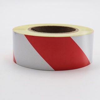 Đề can phản quang trắng đỏ 5cm