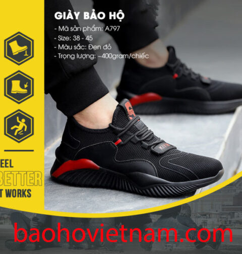 Giày bảo hộ lao động AGOTA A797 màu đen