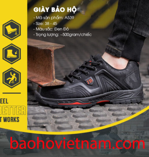 Giày bảo hộ lao động AGOTA JB539 màu đen