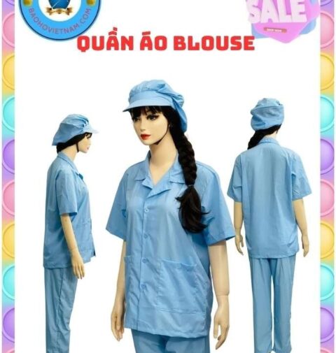 Áo blouse ngắn tay