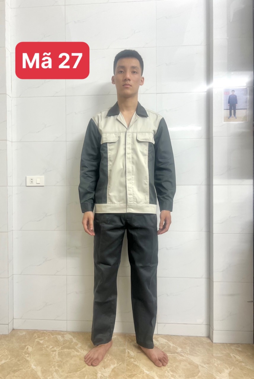 Quần áo M27 bảo hộ phối màu vải kaki liên doanh đẹp