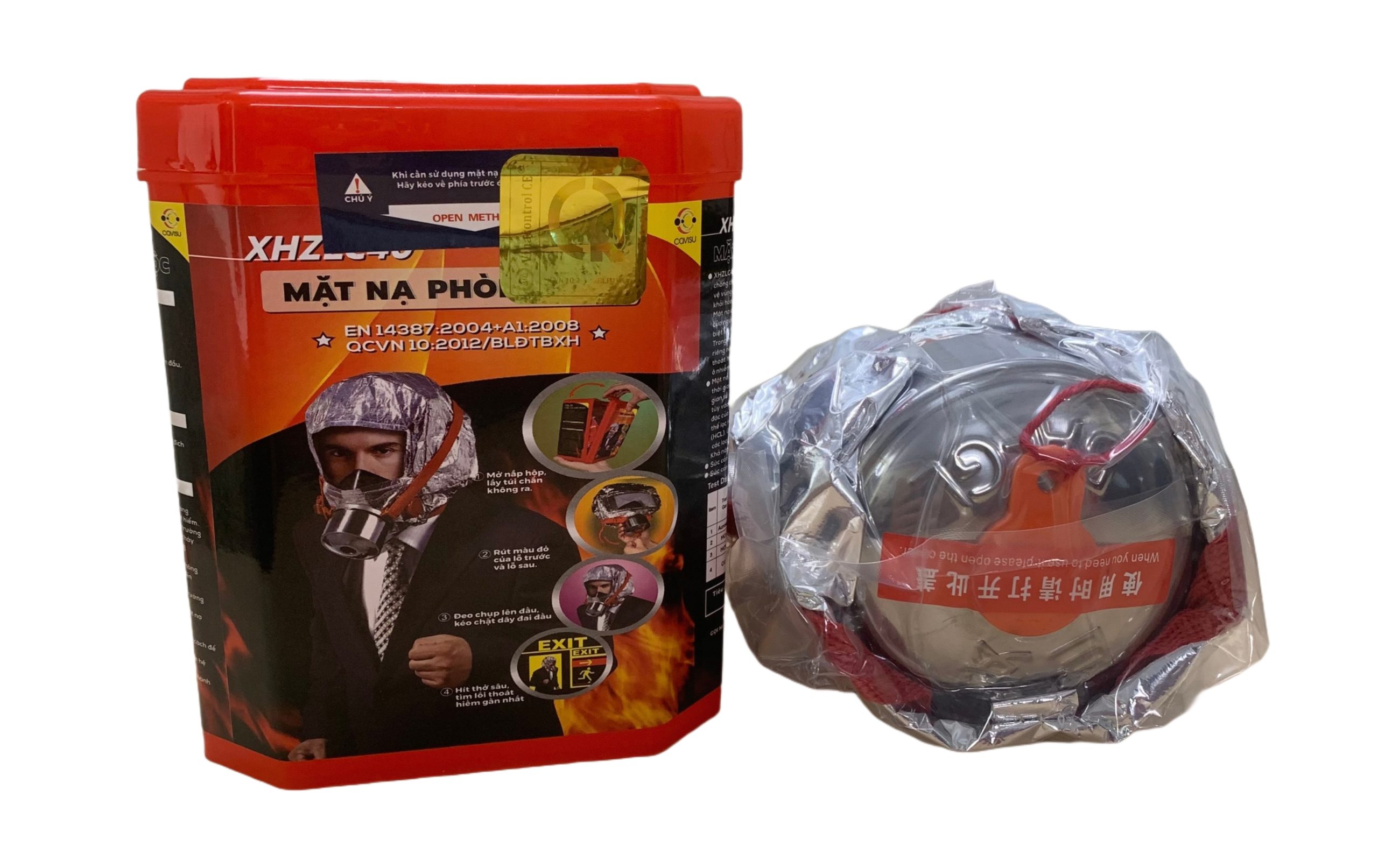 Mặt nạ phòng độc, lọc khói, chống khói thoát hiểm 40 phút, an toàn và hiệu quả. Mặt nạ thoát hiểm PCCC