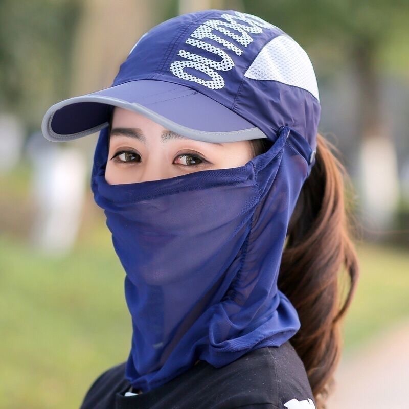 Mũ khẩu trang cho nam / nữ chống nắng chống uv cao cấp, thời trang đảm bảo làn da đẹp - Ảnh 3