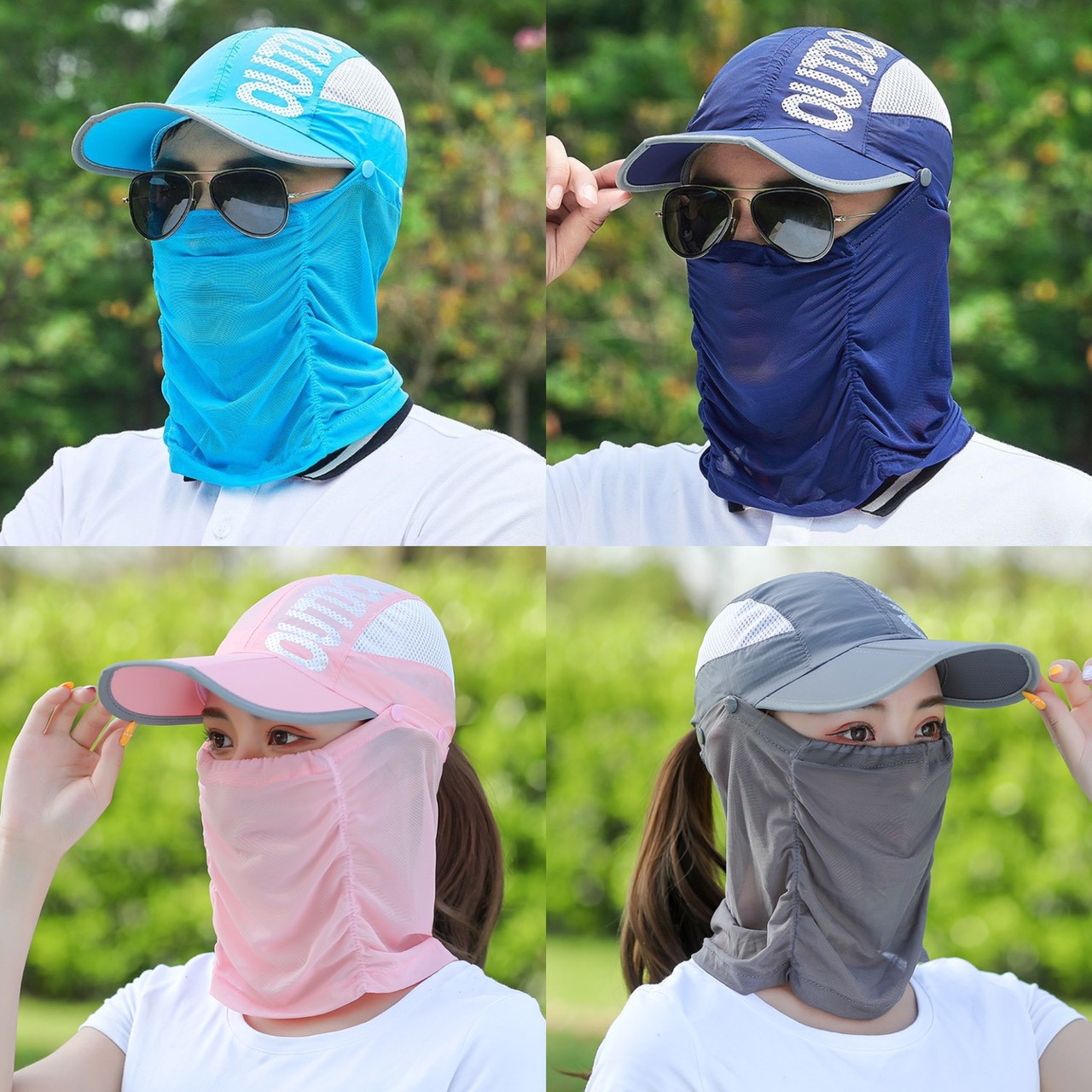 Mũ khẩu trang cho nam / nữ chống nắng chống uv cao cấp, thời trang đảm bảo làn da đẹp