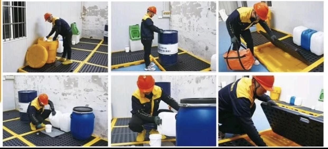 Pallet chống tràn hoá chất, dầu đáp ứng được tiêu chuẩn an toàn về lưu trữ hoá chất và cháy nổ.