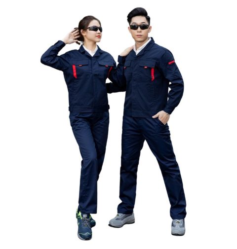 Quần áo bảo hộ  kaki liên doanh xanh tím than thiết kế mẫu mới đẹp từng góc cạnh