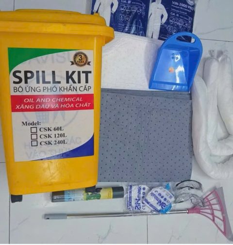 Bộ ứng cứu tràn dầu và hóa chất 60 lít (Spill Kit 60L)