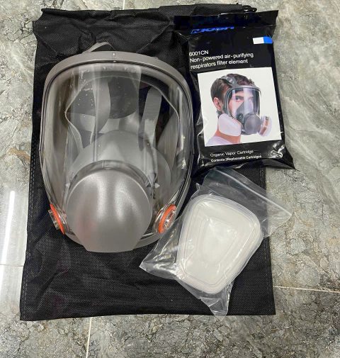 Mặt nạ chùm đầu Trung Quốc kèm phin lọc 6001CN