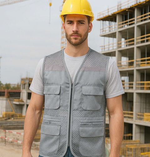Áo lưới phản quang vải thoáng mái 100% cotton