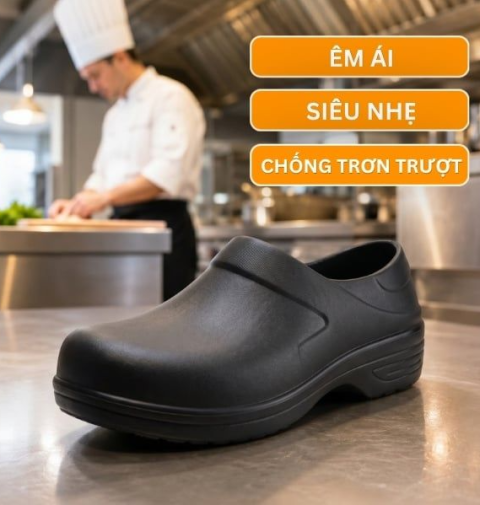 Giày Bảo Hộ Đầu Bếp HESTIA Siêu Nhẹ