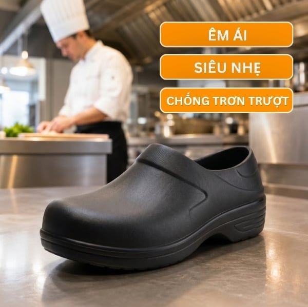 Giày Bảo Hộ Đầu Bếp HESTIA Siêu Nhẹ